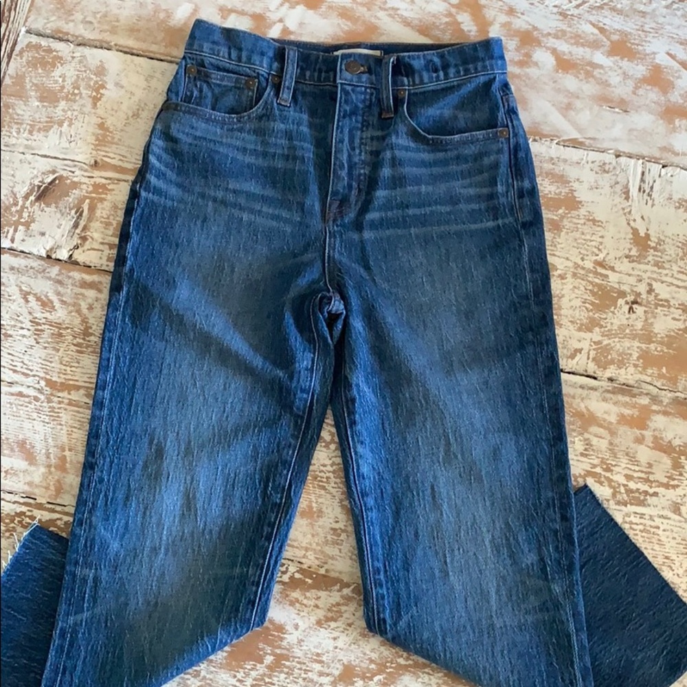 Madewell wide leg crop jeans. EUC. Size 26.